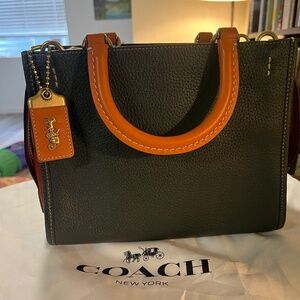 Coach Rogue 25 Brass/Amazon Green Multi C5575 Colorblock